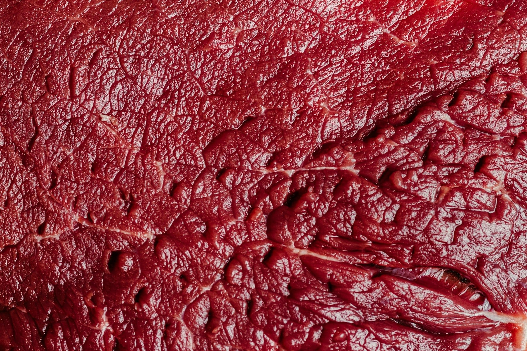 Close-up of raw boneless beef